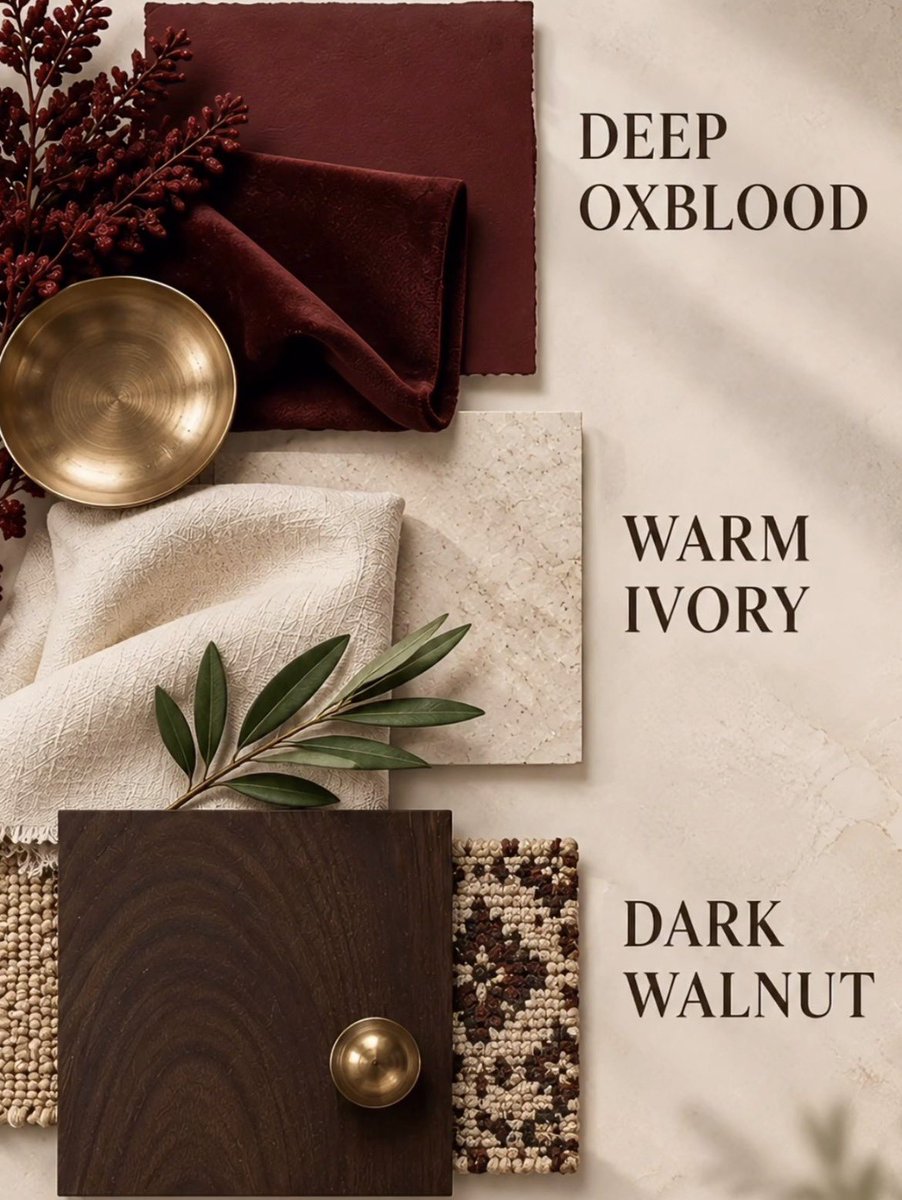 sehviyat's tweet photo. Deep oxblood warm ivory. https://t.co/SEPl49f5mD