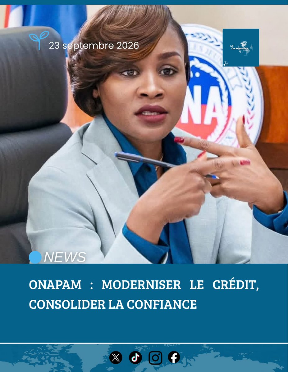 lasemencemedia's tweet photo. ONAPAM : MODERNISER LE CRÉDIT, CONSOLIDER LA CONFIANCE.

Lien: https://t.co/tgVhvnL65k https://t.co/vJLVxtAvbl