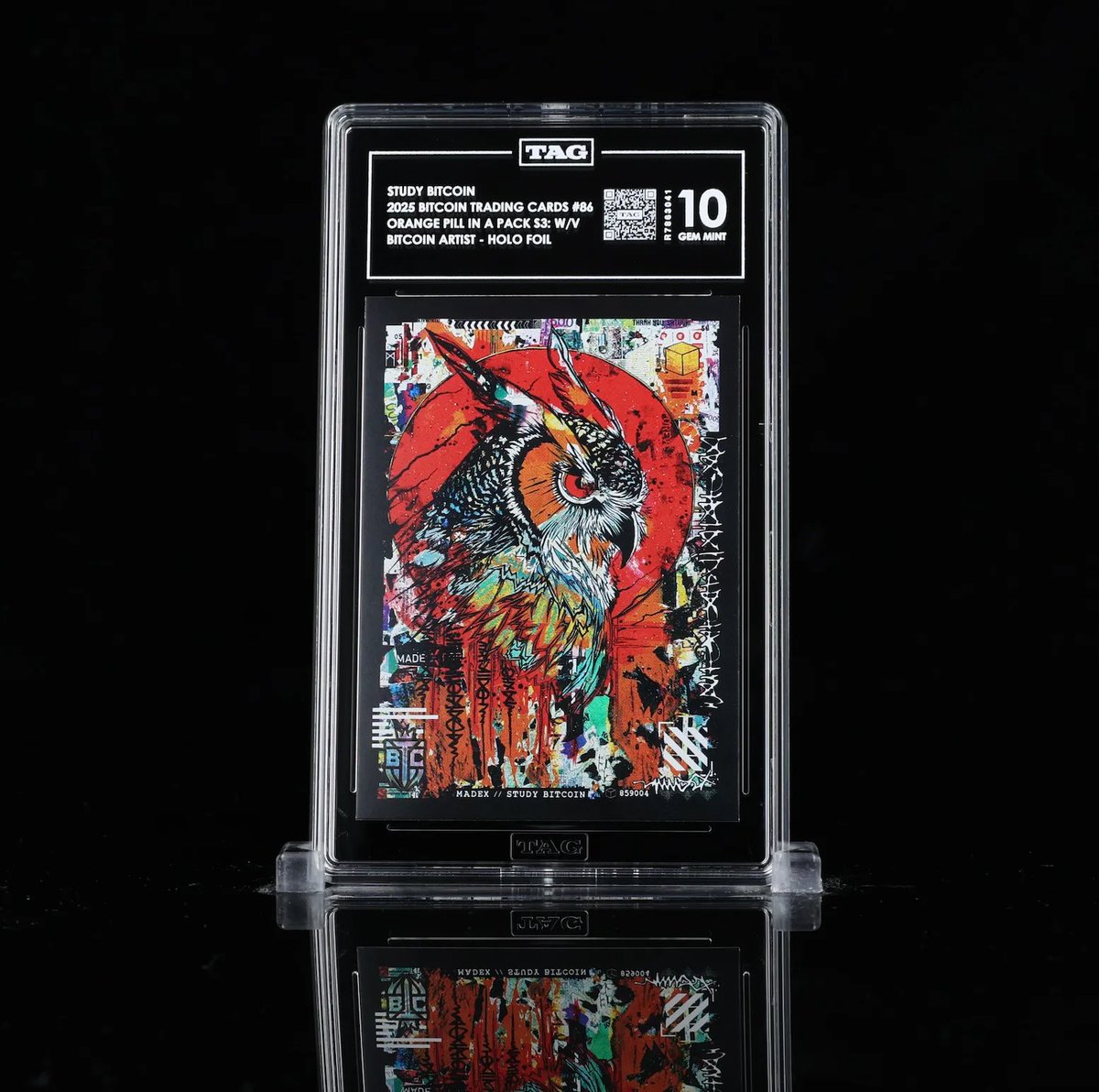 clctibles's tweet photo. 🔥 Study Bitcoin.

A simple directive, and a TAG 10 card from BTCTC Series 3 OPP built around it.

No reserve. Opening bid: $1.

Bidding is live and closes September 24.

Bid at https://t.co/kWKX46O8up. 👇 https://t.co/tIdBLzOxS3