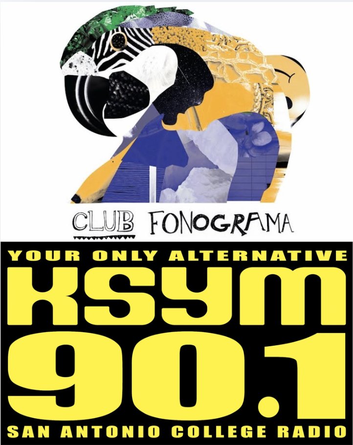 ClubFonograma's tweet photo. The rumors are true. Club Fonograma is coming BACK  as a radio show. Our esteemed writer @PincheAndrew will be playing two hours of the best 21st century Iberoamerican pop every Sunday from 12-2 pm central on KSYM 90.1 in San Antonio. But you can listen from anywhere! (see below) https://t.co/0brKHQ8LHn