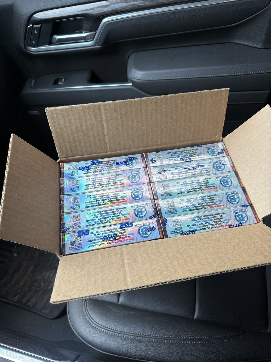 PlentyOfPivots's tweet photo. Shoulda sold it… but instead I ripped a whole 20 box case of 2026 Bowman Chrome Megas so you guys don’t have to. And I did it Car Rips style 😂 

@CardPurchaser how’d I do?!? https://t.co/BAnMBMPyXp