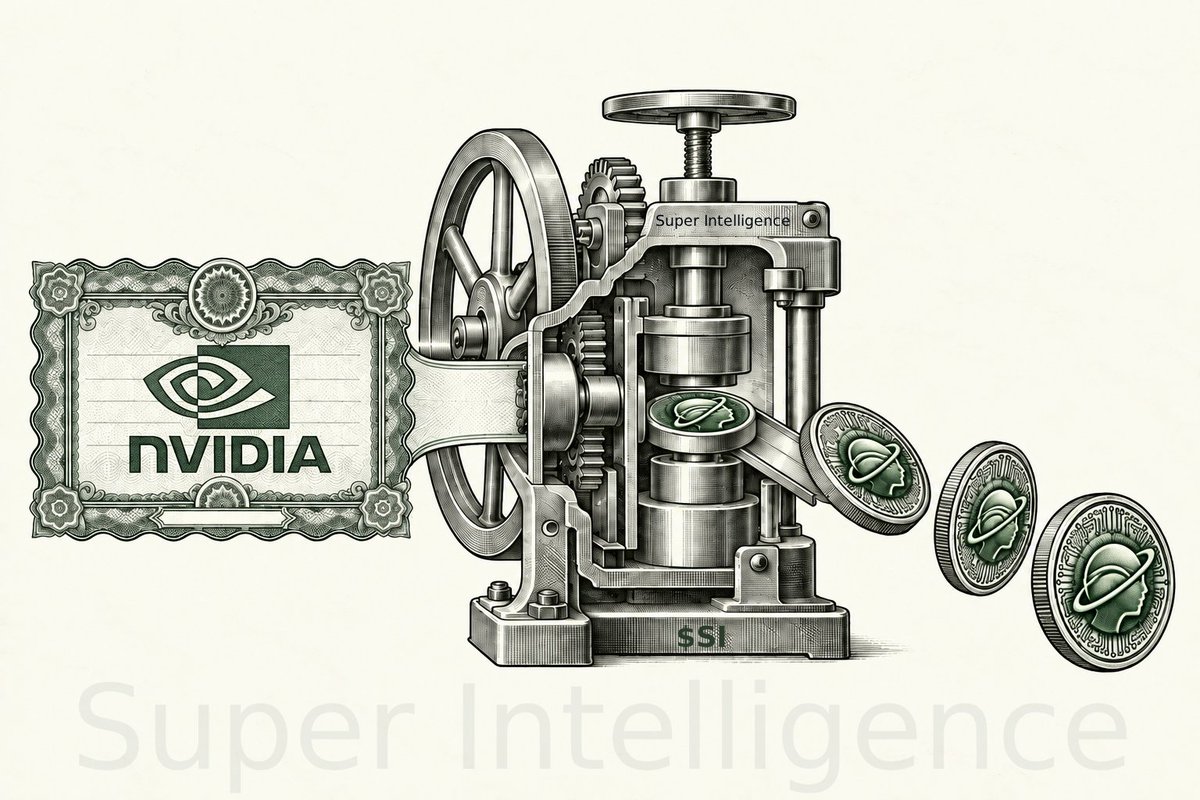 SuperIntel_RH's tweet photo. 🧠 When Super Intelligence meets an NVIDIA treasury ⚙️

The $SI pool holds 8.5 $NVDA shares, creating a treasury-backed foundation for the system.

Think of it as:

$NVDA Treasury → $SI issuance → $SI ecosystem

Instead of a token with no underlying story, the concept connects AI infrastructure, NVIDIA exposure, and $SI into one mechanism.

From treasury → to token → to Super Intelligence. 🟢

Not financial advice. DYOR.

#SI #NVDA #SuperIntelligence #AI #Crypto $Hedge