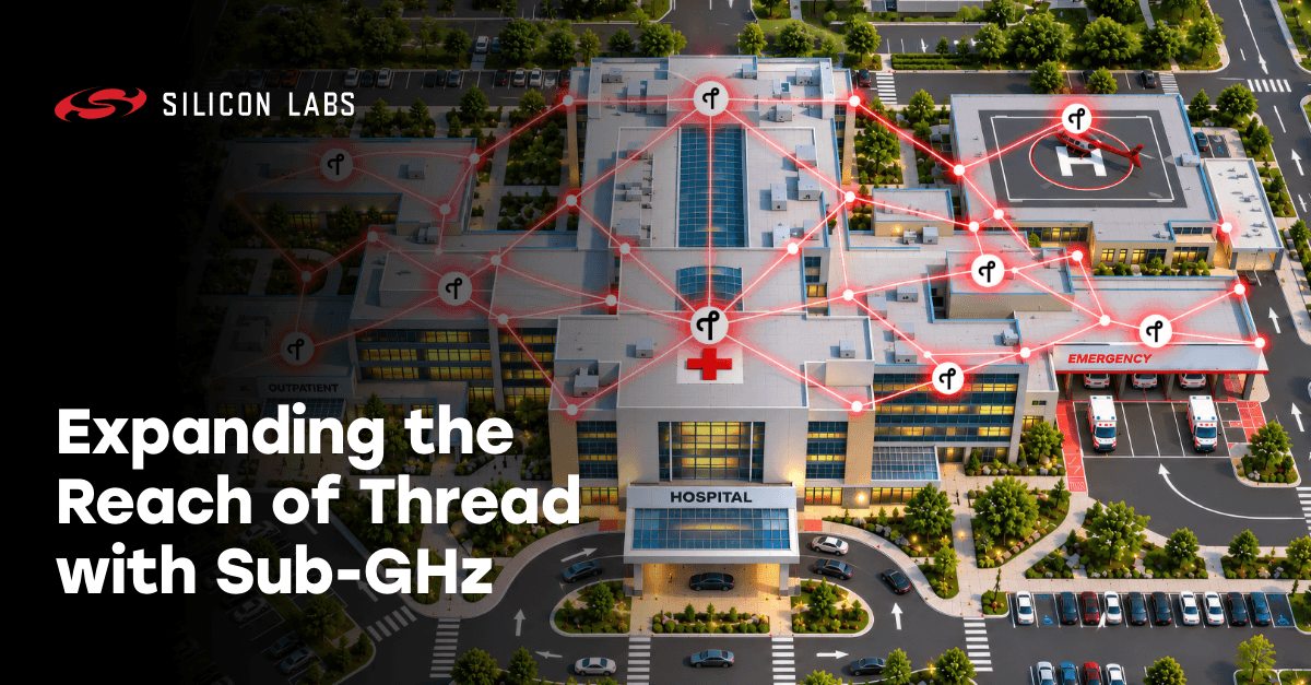 siliconlabs's tweet photo. Thread is expanding into the Sub-GHz spectrum for commercial and industrial IoT.

We’re excited to support @TheThreadGroup's effort to pair Thread’s open, IP-based mesh architecture with the range, building penetration and energy efficiency of Sub-GHz. 

More on the blog: https://t.co/u3chLXCytx
