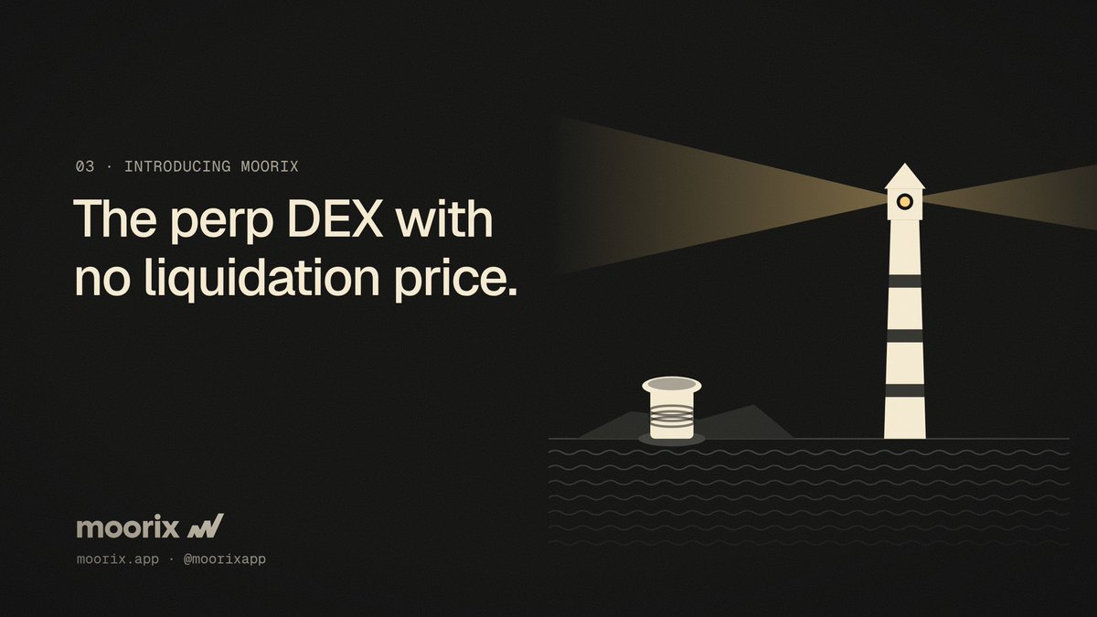 moorixapp's tweet photo. Moorix is the perp DEX with no liquidation price.

Enter from any chain. Every position is anchored on Robinhood Chain, where your stocks become margin.

Stay moored. ⚓

https://t.co/SMaozIAFDP https://t.co/Oaiz1UJnjs