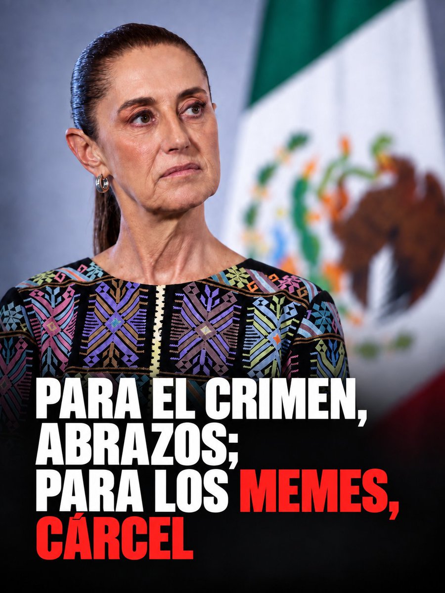 CristinaRuiz_S's tweet photo. Hasta siete años de cárcel por hacer #memes o parodias contra el gobierno. 

Esa es la reforma enviada por Claudia Sheinbaum y respaldada por #MORENA en el Senado.

Los cínicos, corruptos e hipócritas de #MORENA la disfrazan como protección de la identidad institucional, pero dejan abierta la puerta para intimidar, censurar y perseguir a periodistas, creadores de contenido y ciudadanos.

El @PRI_Nacional NO respaldará ninguna iniciativa que pretenda criminalizar la crítica. Somos un partido democrático y defenderemos siempre la libertad de expresión y el derecho de los mexicanos a cuestionar al gobierno.