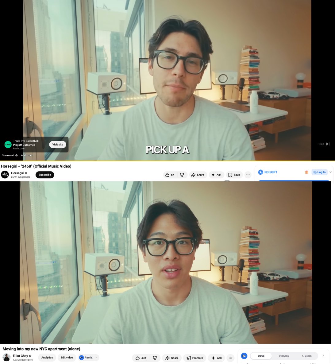 elliot_choy's tweet photo. i guess kalshi saw this and thought they should steal my video, turn me into a white dude, and run it as an ad https://t.co/5S1zpeKmkZ