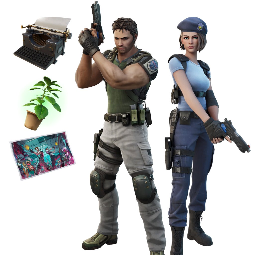 F_Candy_119's tweet photo. Hey Fortnite
In celebration of the Resident Evil movie coming out, along with the current season being gaming themed RN, how about bringing back all the Resident Evil cosmetics maybe? 👉👈🥺 pretty please https://t.co/CI30e8zy3M