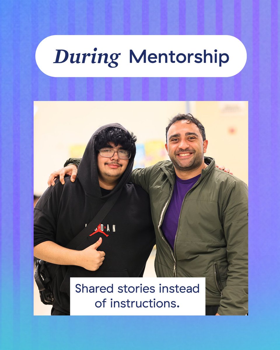 iMentor's tweet photo. 🗺️ Career conversations do not have to be a roadmap. They can begin with real stories and honest reflection.

#MentorshipJourney #iMentor #CareerExploration #MentorshipMatters https://t.co/9c0cvKd2EQ