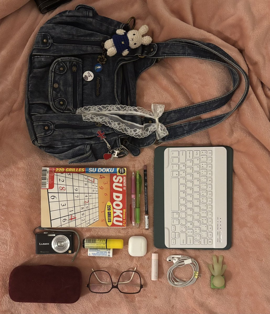 wurlise's tweet photo. what’s in my bag https://t.co/kNj3zeTmvi