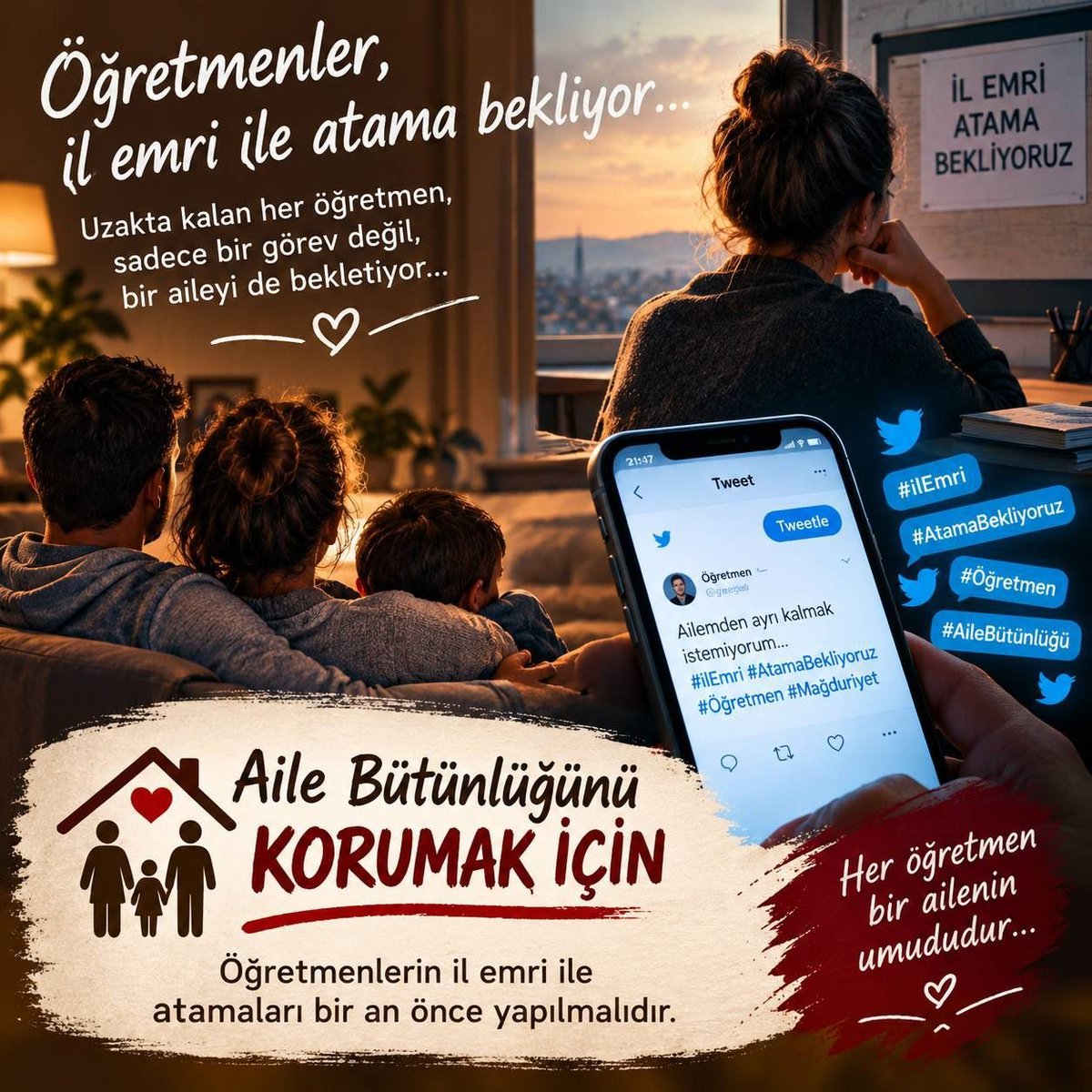 HsnCANant07's tweet photo. @RTErdogan Sayın Hasan Doğan, aile birliği mazeretiyle başvurup yerleşemeyen öğretmenlerimizin durumunun makamlara sunulmasını ve İL EMRİ'nin değerlendirilmesini rica ediyoruz. #DünyaRekoru1MilyonTweet @RTErdogan @EmineErdogan @burhanduran @hasandogan @behcetkaynar 🌱 https://t.co/PLdBeY9rtN