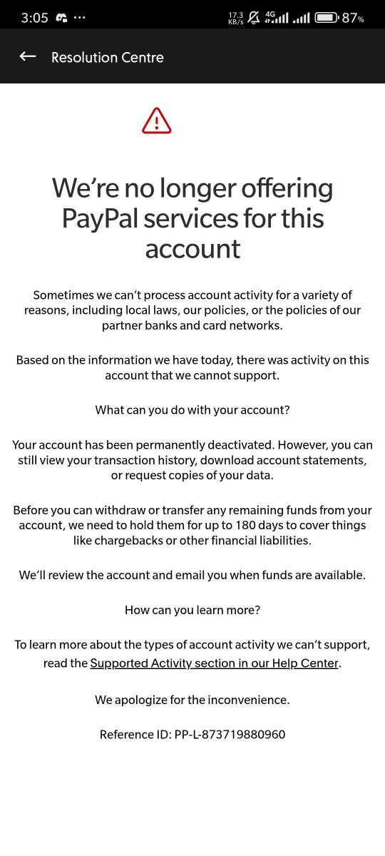 ElTerran024's tweet photo. Thank you paypal, now i'm permanently banned

Big thanks to Paypal, i think i will quit being an artist after this, why is it so hard being genuine today, and now i can't even have my money

screw you, screw you

#Paypal #artist #VgenComm https://t.co/HsWPd1K08H