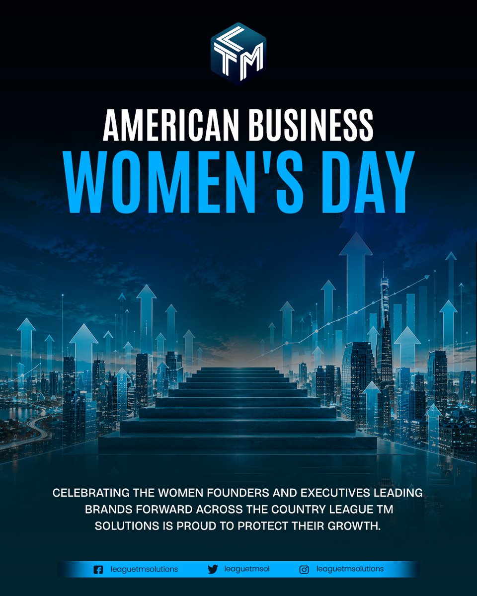 leaguetmsol's tweet photo. Celebrating the women founders and executives leading brands forward across the country 👩‍💼

🚀 League TM Solutions is proud to protect their growth. 🛡️ https://t.co/nTjDC4NbVJ