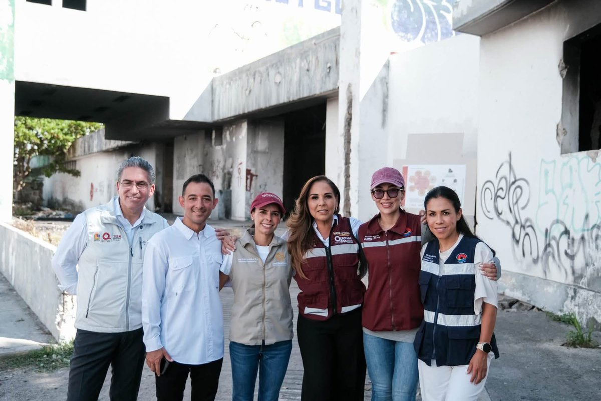 MaraLezama's tweet photo. 🏥✨ ¡#SíSePuede! Inicia la construcción del nuevo Hospital Materno Infantil de #Cancún.

Después de casi una década de abandono, este espacio comienza una nueva etapa para convertirse en un hospital con más de 100 camas, 3 quirófanos, 7 consultorios y atención especializada para mujeres embarazadas, recién nacidos, niñas y niños. 👶🏽

Con una inversión proyectada de casi 640 millones de pesos, contará con áreas de cuidados intensivos neonatales, ginecología, obstetricia, pediatría, perinatología, neonatología, urgencias, laboratorio y diagnóstico.

🇲🇽 Gracias a nuestra Presidenta @Claudiashein por su respaldo para hacer realidad esta obra y seguir fortaleciendo la atención a la salud en #QuintanaRoo. 🙌🏽