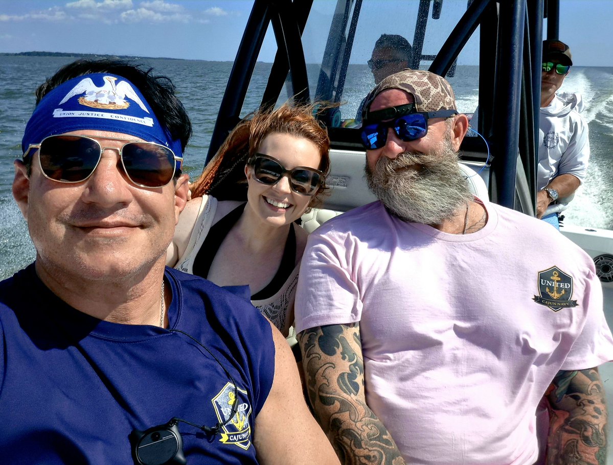 Unitedcajunnavy's tweet photo. Journalists who are actually willing to come to Horn Island and get educated on wind, water, currents, tides should be taken seriously. We were happy to escort Mrs @NancyGrace and Miss @SarahisCensored to Horn Island for a tour today! https://t.co/RecGgdXNRW