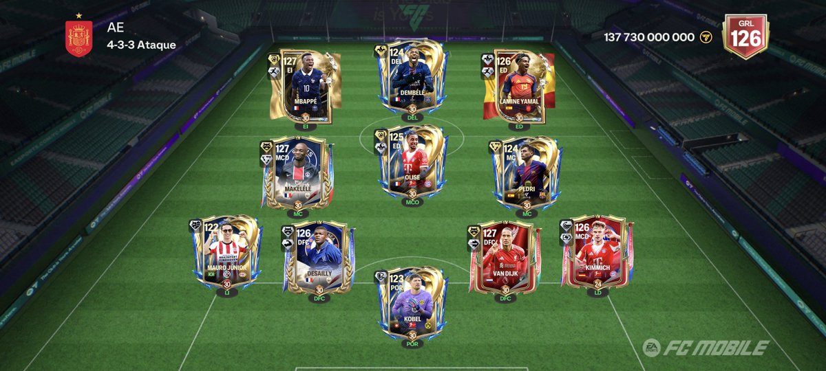HDWolvie's tweet photo. Cómo marca la tradición, toca hacer captura de vuestros equipos y mandarla por aquí a ver como acabáis la temporada 2026 de #FCMOBILE 👀🔥💪

Envia tu equipo ⬇️⬇️ Los veremos en directo 👀 https://t.co/icrQUDVYV7