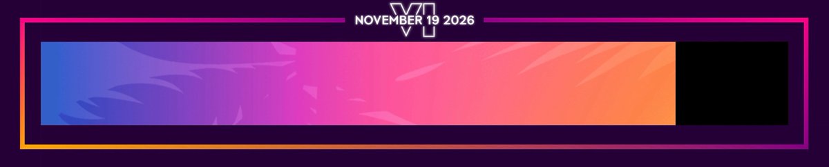 GTAVI_Countdown's tweet photo. 85% complete until GTA 6 officially releases (56 days remaining). https://t.co/Pmm4b5C5G8