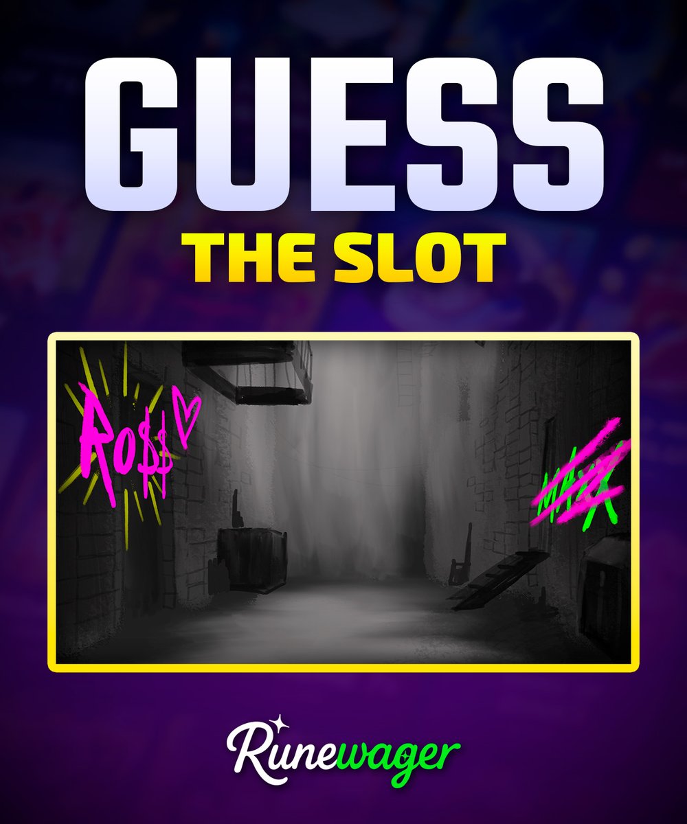 Runewagercom's tweet photo. GUESS THE SLOT 🎰 

4 random winners get $7 each 

1️⃣ Follow @Runewagercom 
2️⃣ Like &amp; RT 
3️⃣ Drop your guess + RW user 👇 

Ends in 48h ⏳ https://t.co/RBAG56tPMF
