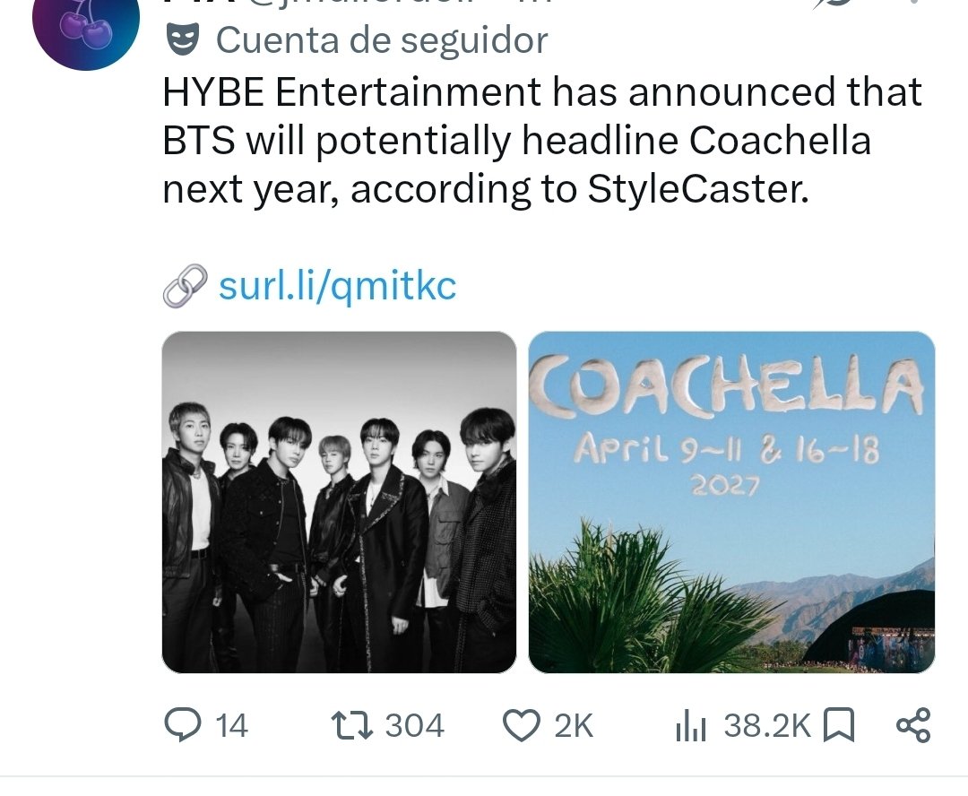 BangtanMx7's tweet photo. 🚨🚨 ALERTA ALERTA #Army 🚨🚨

📢📢POR FAVOR DIFUNDAN📢📢 

Sabemos que varios fandoms se estan uniendo para votar contra #BTS en los VMAS y su estrategia es promoviendo links que te dicen que BTS estara en el Coachella o que saldra musica nueva en diciembre sin embargo esos links son para el voto al otros grupo. Se sabe que en el momento en el que entras al link que compartio la cuenta de MTV en sus historias de IG en automático es el voto. Asi que #Army vayamos directo a la cuenta de MTV y desde ahi hagan sus voto, no vayan a ningún link que sea compartido por aquí de cuentas que no conoces.
Y cuando veas este tipo de post reportalos

NO CAIGAS EN LA TRAMPA Y SIEMPRE QUE QUIERAS SABER NOTICIAS DE LOS CHICOS ESPERA COMUNICADOS OFICIALES DESDE SUS CUENTAS O WEVERSE 

SABEMOS LO TRAMPOSOS Y CELOSOS QUE ESTAN LOS OTROS FANDOM. 

Asi que mostremos el poder de Army y BTS juntos