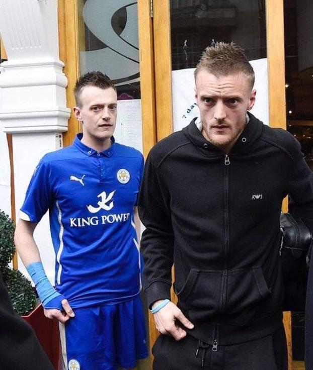 theawayfans's tweet photo. Who remembers the Jamie Vardy lookalike after Leicester won the league?

Wonder what he's up to now... https://t.co/zhQqfTlviN