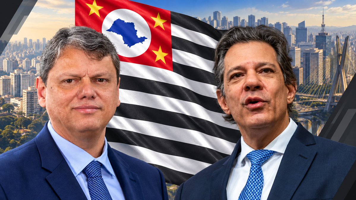 eixopolitico's tweet photo. 🇧🇷 ELEIÇÕES 2026 | GOVERNADOR - SÃO PAULO

🟢 Tarcísio de Freitas (Republicanos): 44% (+2)
🔴 Fernando Haddad (PT): 27% (=)
⚫ Policial Edjane (Agir): 1% (=)
🔴 Vera Lúcia (PSTU): 1% (=)
🔴 Carlos Machado (PCB): 1% (=)
🔴 Izadora Dias (PCO): 1% (=)
⚫ Vivian Mendes (UP): 0% (=)
⚪️ Branco/nulo/não vai votar: 14% (+1)
❔ Indecisos: 11% (−3)

📊 Quaest/TV Globo
📅 19 a 22 de setembro de 2026
1.800 entrevistados • ±2 p.p. • Presencial
Registro TSE: SP-02456/2026