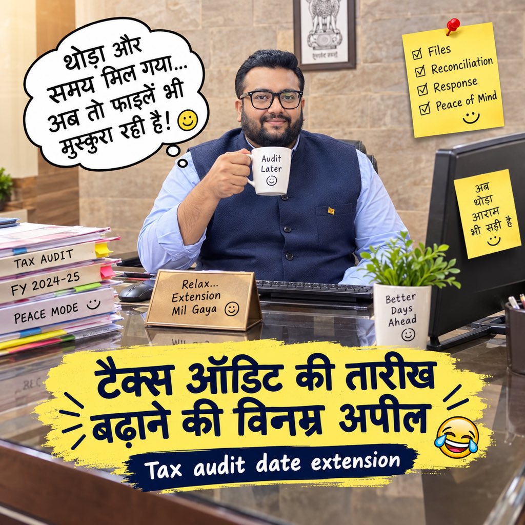 CA_kishanvns's tweet photo. Tax Audit Deadline needs to be Extended. #TaxProfessionals 
#taxaudit https://t.co/JOtaizkqgO