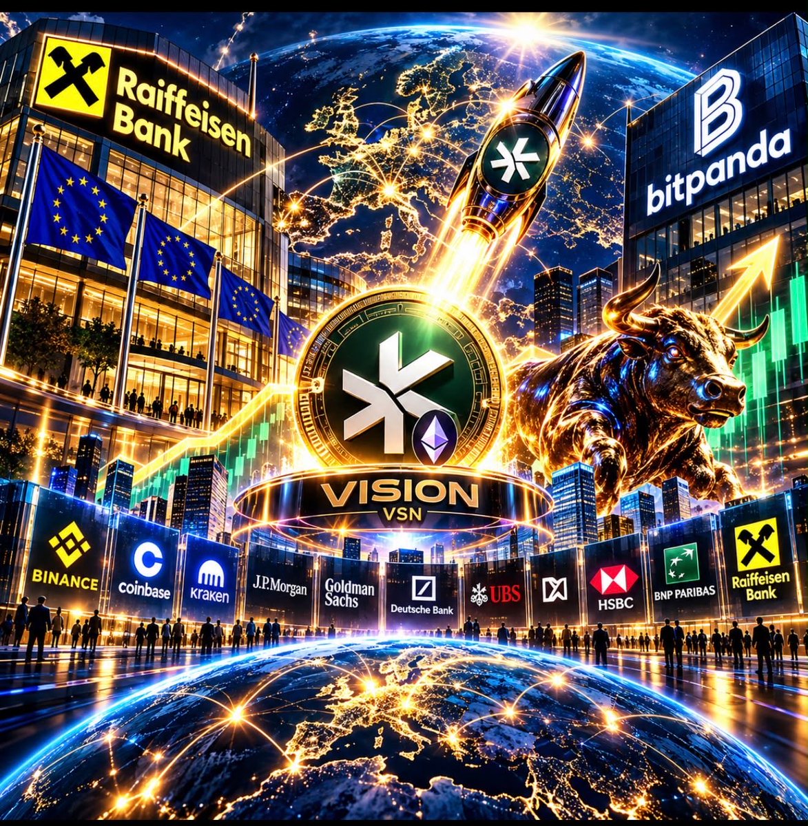 Ser__Seri__'s tweet photo. @coinseasonday @Bitpanda 🚀🔥 $VSN  THE FUTURE OF FINANCE IS TAKING SHAPE! 🌍💎
@Bitpanda × Raiffeisen Bank 🏦 Institutional adoption, global expansion &amp; millions of potential new crypto users! The next chapter of Web3 is just beginning! 🚀📈🐂
#Gateio #OKX #Bybit #BlackRock #JPMorgan #GoldmanSachs https://t.co/fRIOnJBCrP