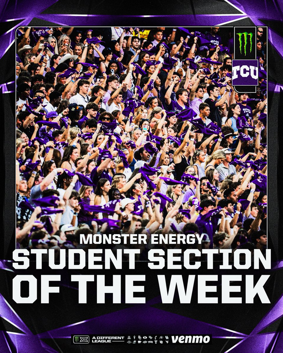 Big12Conference's tweet photo. the Frogs understood the assignment 🙂‍↕️🏆 https://t.co/kSG5gp9b2w