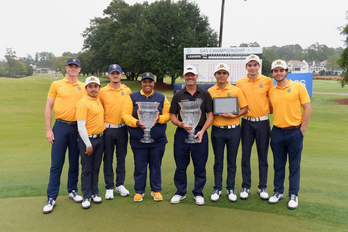 SASChampionship's tweet photo. 🎙️ We’re talking golf, HBCU pride and the SAS Championship!
 
The Sports Shop Radio caught up with NC A&amp;T’s golf Coach Levister to talk about the game,  defending their 2025 men's and women's champions  and what’s ahead.

Check out the conversation and hear what Coach had to say! https://t.co/44DamXibnJ