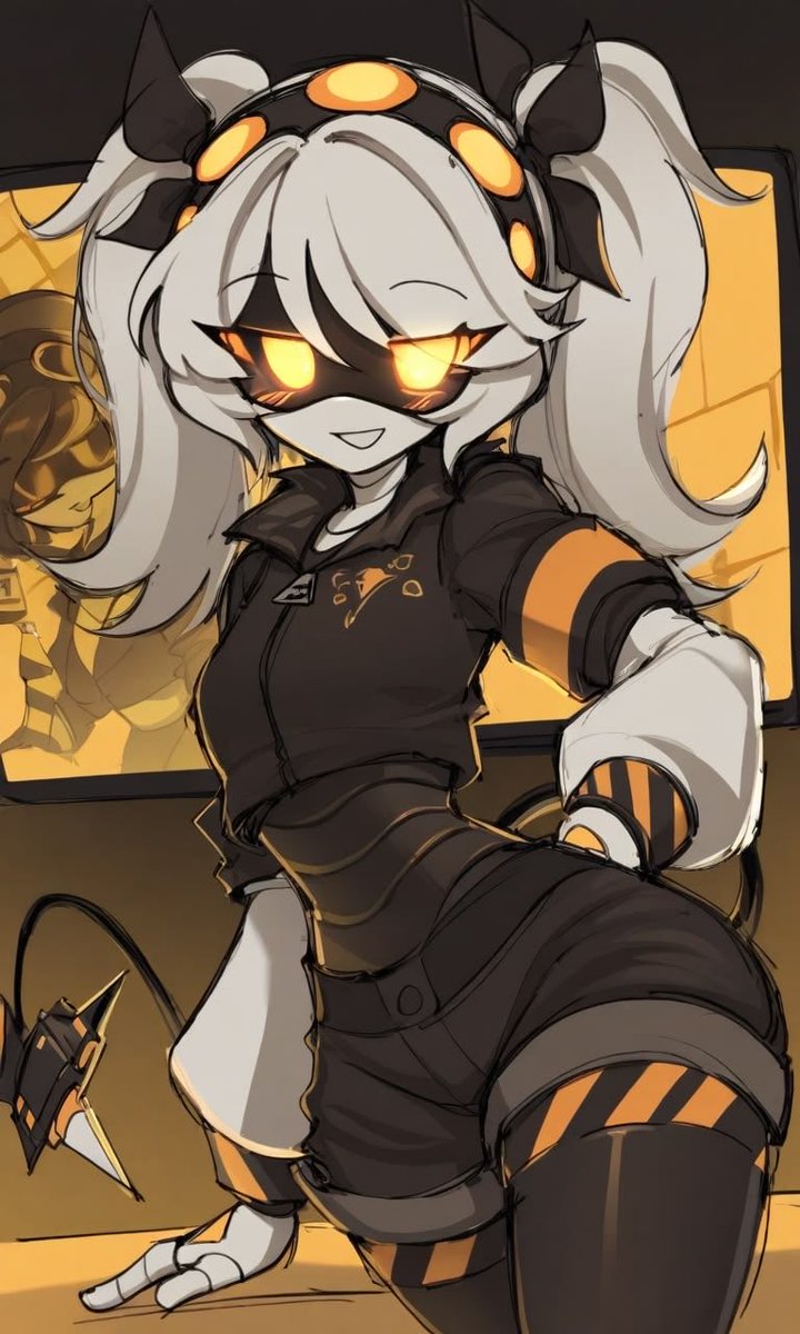itsclaudiavale's tweet photo. V looking fierce 🖤🧡
#MurderDrones #MurderDronesV  #ArtCommission https://t.co/FJdLpEx48T