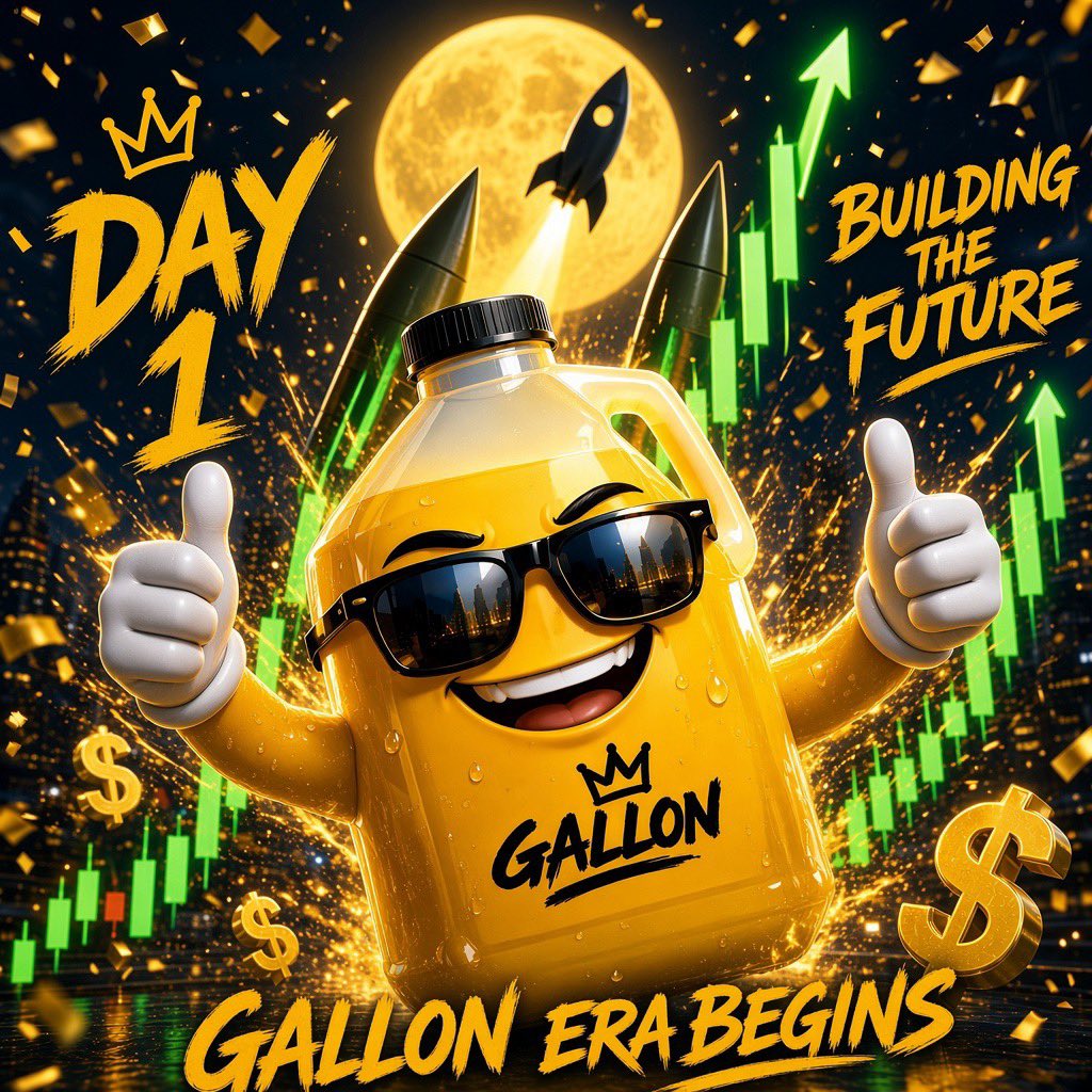 GallonSol's tweet photo. Day 1

The GALLON era begins
Building, Shipping, Mooning
Bigger dreams, Higher gains
This is only the start

$GALLON coming soon…..🚀👑
#GALLON https://t.co/8N46kmIOmb