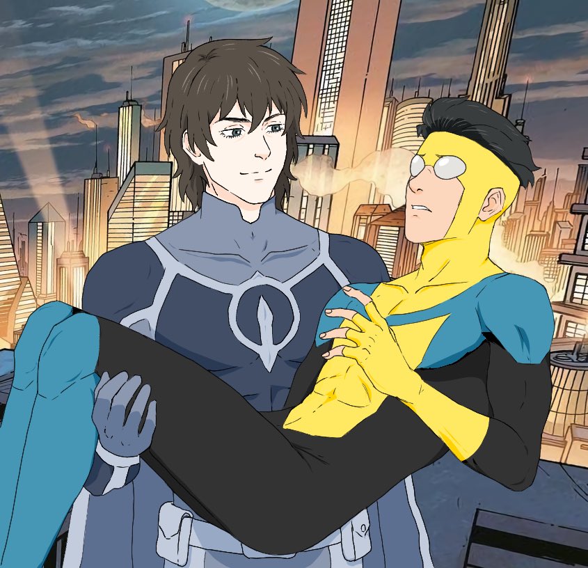 Yuri_genius228's tweet photo. normal interaction between superheroes 

#markgrayson #invincibleoc #invincible https://t.co/Ocx6bKNikm