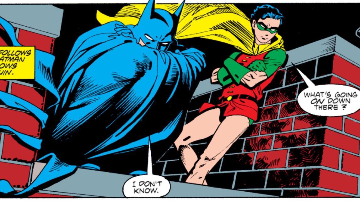 kingchiroptera's tweet photo. Bruce with his arms curled around his knees and lowkey pouting while Jason aura farms…the REAL Jaybin&amp;Batman dynamic. https://t.co/AL0nnO9RKq