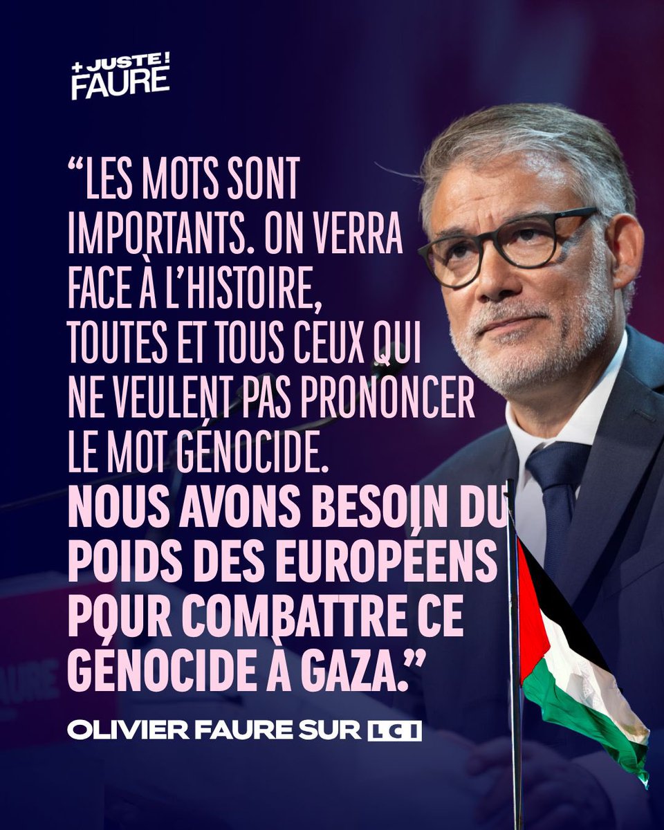 avecfaure2027's tweet photo. 🇵🇸« Les mots sont importants. On verra face à l’histoire, toutes et tous ceux qui ne veulent pas prononcer le mot génocide. Nous avons besoin du poids des Européens pour combattre ce génocide à Gaza. » 

#AvecFaure2027
#PrimairedeGauche
#FaceAuxFrancais https://t.co/ZjrE18kKfM