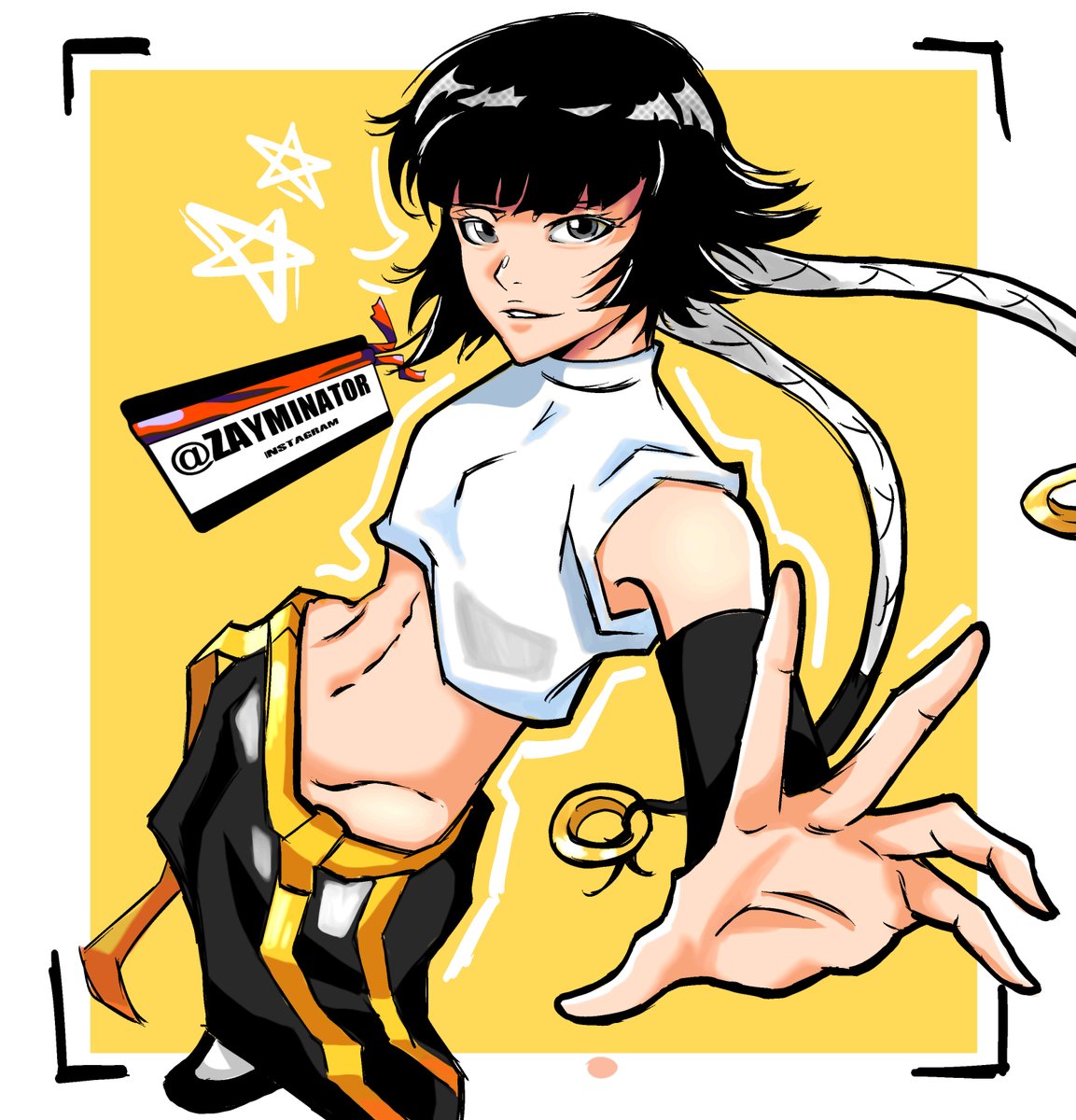 Zayminator's tweet photo. She got that drip🐝(Had to rush this a bit) #soifon #bleachfanart #bleach #Soifonfanart https://t.co/O8Q0GUwWSQ