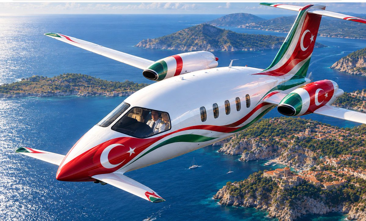 TurkishCentury's tweet photo. It is said that beautiful airplanes fly beautifully. If so, one can only imagine the profound joy of flight in a #Piaggio. Congratulations for 40 years of excellence in something that most can only dream of. Keep working hard and inspiring us all.
Much love and respect from Istanbul. ❤️🇮🇹🇹🇷 @PiaggioA @haluk @BaykarTech @Selcuk