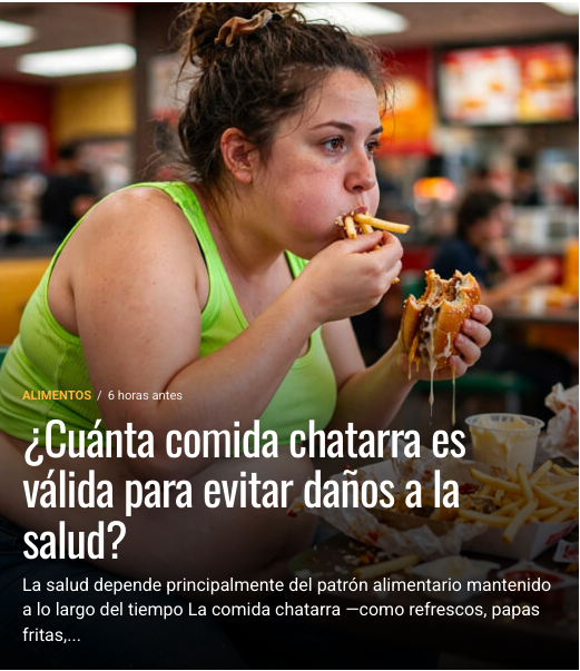 gastromakers's tweet photo. Leer post🔗 👉 https://t.co/bu6k31oSfH
La salud depende principalmente del patrón alimentario mantenido a lo largo del tiempo. #gastromakers #salud #comida #comidachatarra https://t.co/TULAPFTxjN