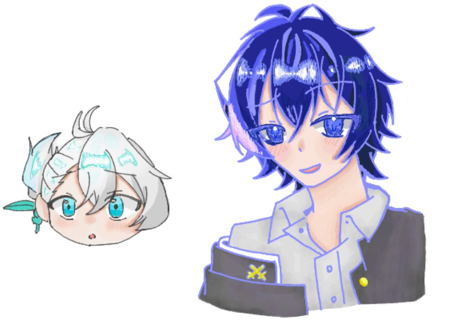 Haruki_2811nano's tweet photo. 絵チャで描かせてもらったイラスト
#メメントリ #メメリ絵 #うた さん
#あすた さん https://t.co/LjMdXZz1Es