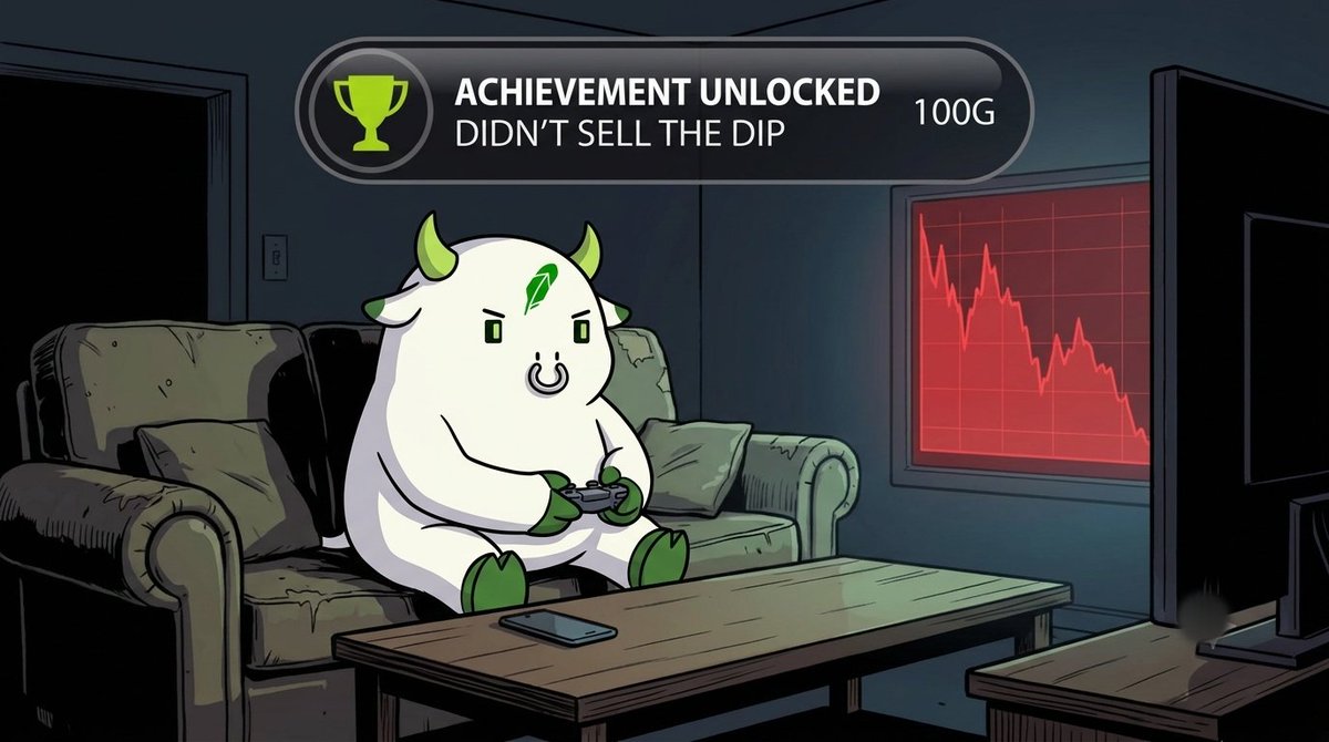 GASME0UT's tweet photo. @hoodbullxyz Still bullish 🐂 and never selling https://t.co/UlbH6YxkL0