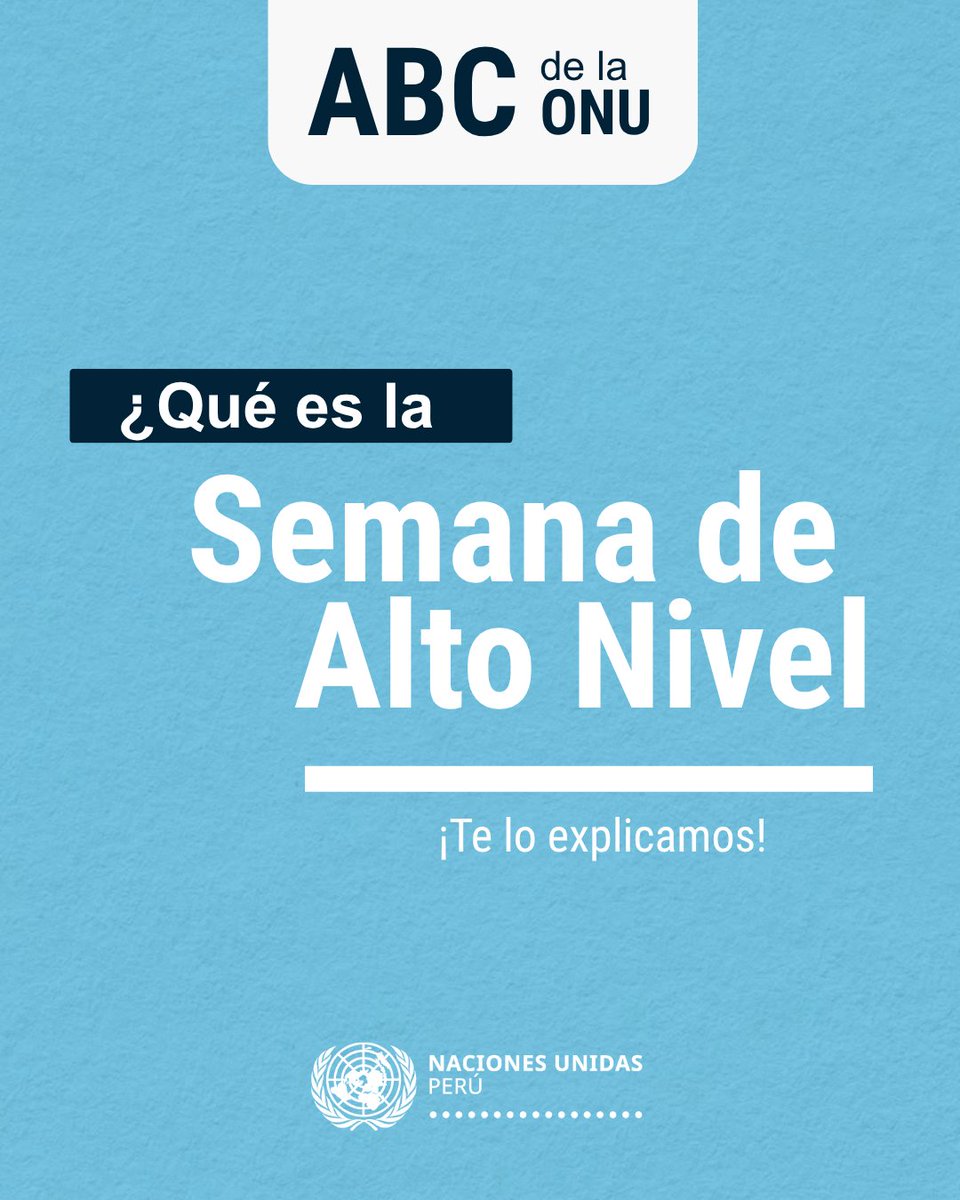 ONUPeru's tweet photo. 🌎 Esta semana, líderes de todo el mundo se reúnen en la sede de la ONU para dialogar sobre los principales desafíos globales y buscar soluciones comunes para avanzar en la paz, el desarrollo sostenible y los derechos humanos.

Sigue la transmisión aquí: https://t.co/V2SKm3YozK https://t.co/WPwgm7yHz7