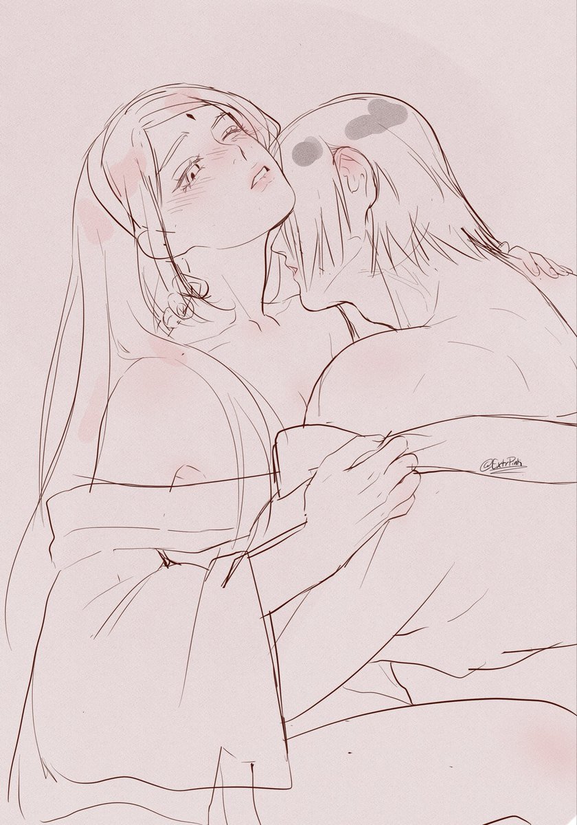 ExtrPink's tweet photo. Sketch of #Sasusaku 🙈❤️ https://t.co/BWcm4m1Xm5