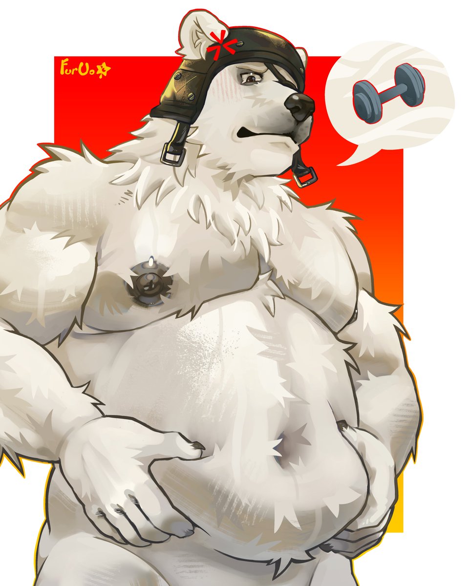 Furuo0's tweet photo. Looks like Daddy Bear ate too much!
#Fortniteㅤㅤ #furryartㅤㅤㅤ #bara https://t.co/VDlyFwwXY1