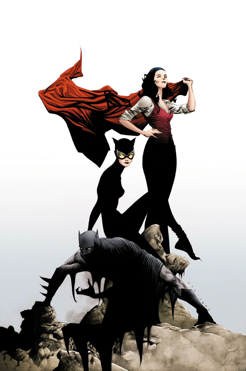 catwomanposts's tweet photo. catwoman with lois lane and superman by jae lee https://t.co/L2CepZYJP6
