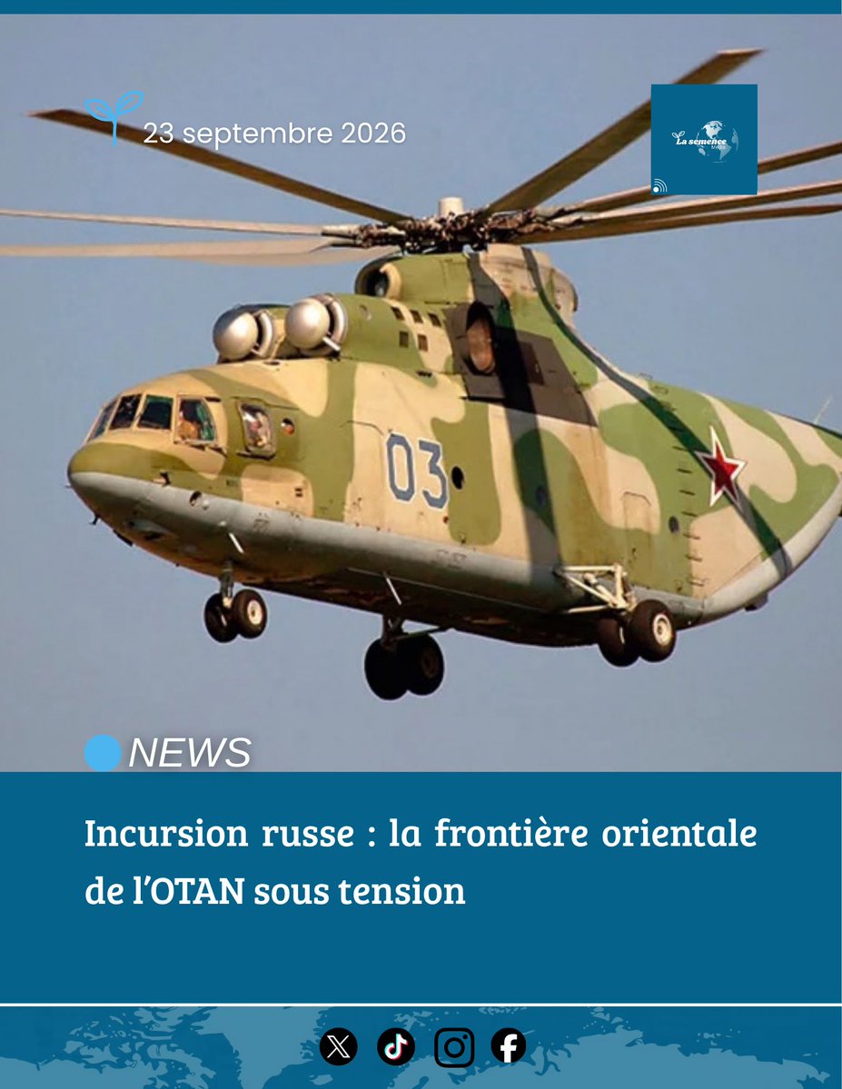 lasemencemedia's tweet photo. Incursion russe : la frontière orientale de l’OTAN sous tension

🔗 https://t.co/iGc9qL3ZoY https://t.co/EaqGBtTQZ7