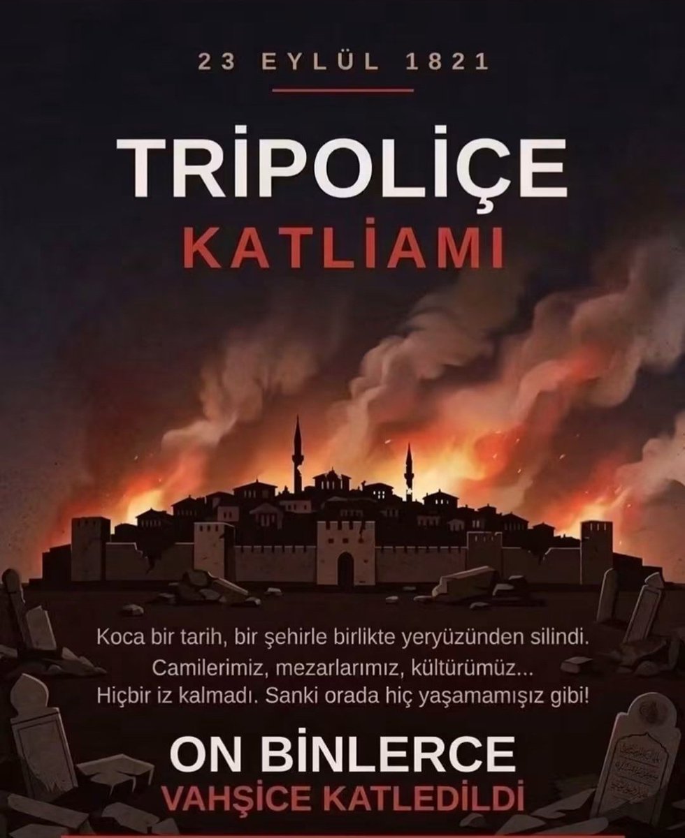 Saka_larr's tweet photo. Yıllardır Tropoliçe katliamını paylaşıyordum ve neden katledilen 80 bin Müslüman Türk'e ait şimdiye kadar bir ANIT dikmedik, Yunan'dan mı korkuyoruz diye soruyordum, çünkü Yunan itiraf ediyor (ekte) 

Bu sene dikkatimi çekti, herkes Tropoliçe katliamını paylaşıyor; 
HELE ŞÜKÜR ⤵️ https://t.co/jH7rytnhn3