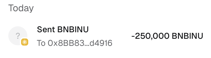 BNBINUx's tweet photo. @navidp820 $BNBINU Sent 🐶 https://t.co/5AwuSYejzf