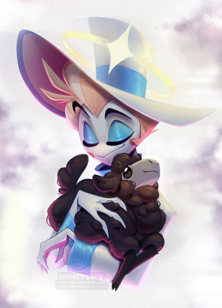 himitsu_png's tweet photo. Thank you for the permission to color it 💙

#lucifer #HazbinHotel https://t.co/sjnKcQWVMM