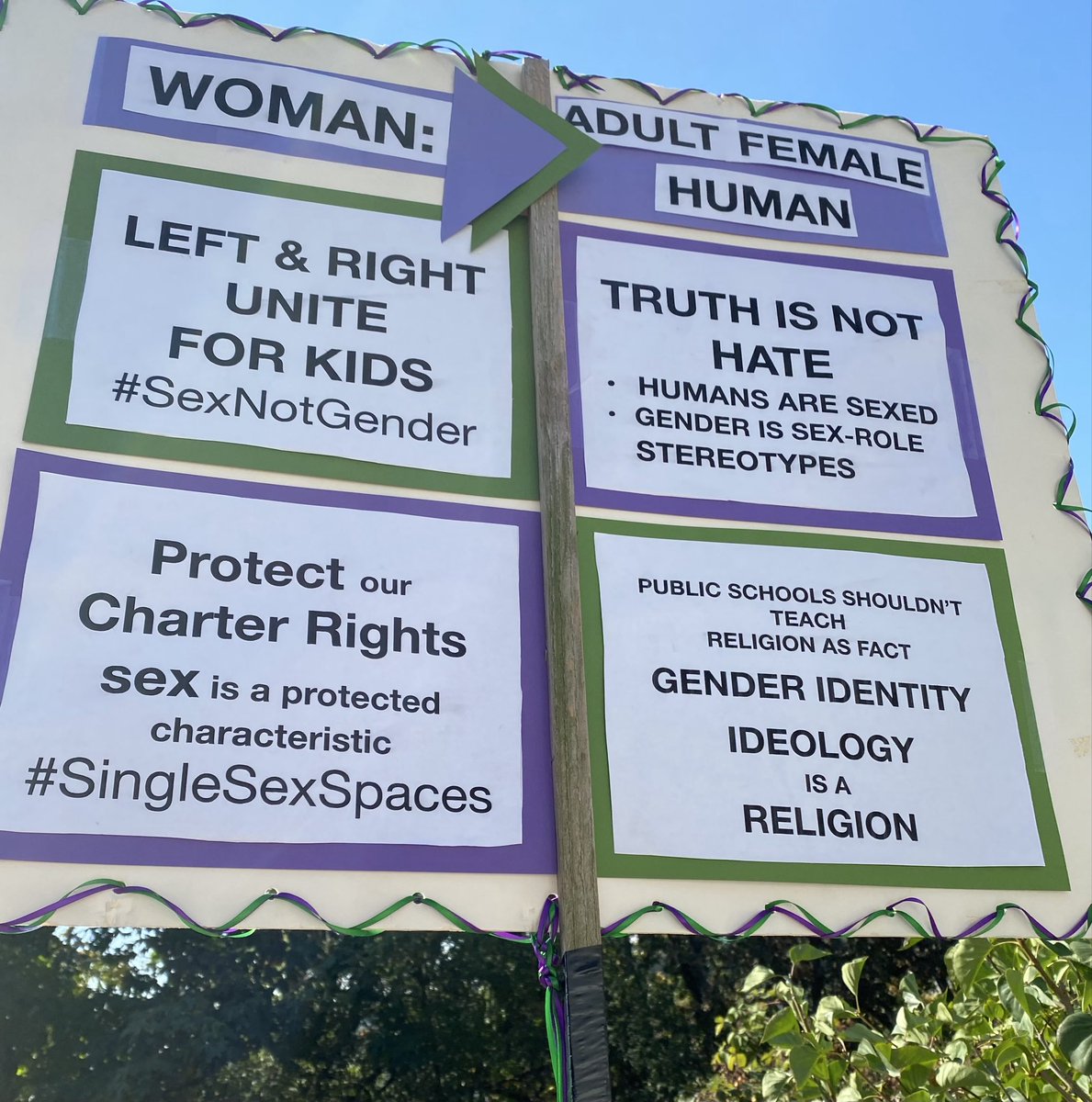 Women___Exist's tweet photo. Really, @stuartlosaltos, you think this man, Andrew Weaver, is great?
Andrew Weaver who claims women are hateful for holding signs saying women are female humans and that we shouldn’t trans the gay away? https://t.co/MWzOnn2EUU