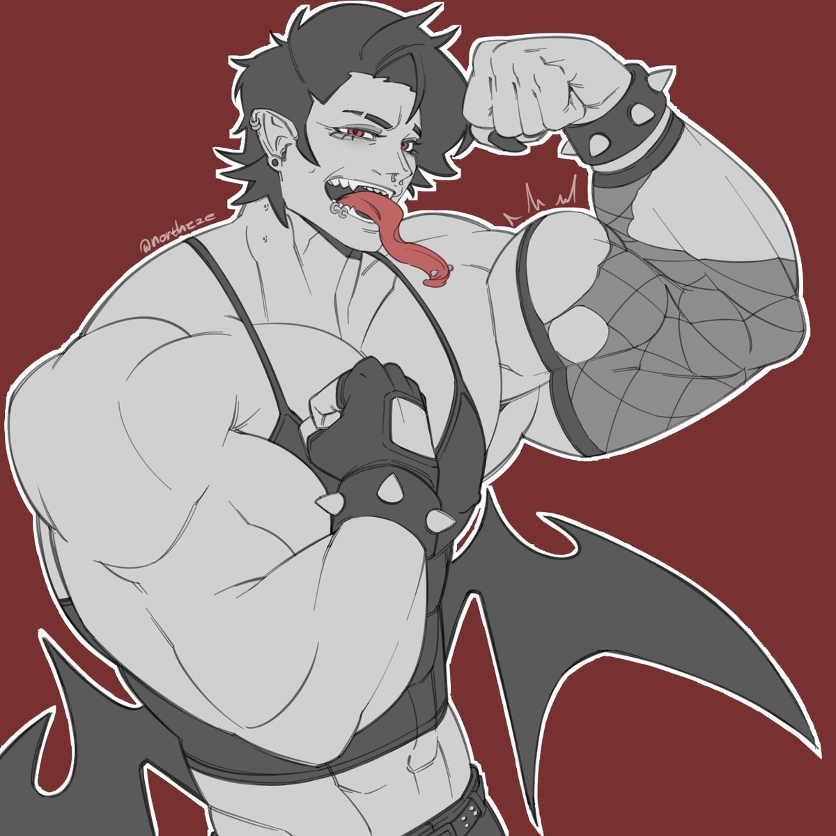 Norutheze's tweet photo. Biceptember with Evelyn 💪🧛‍♀️ https://t.co/HkkXtSHLBa
