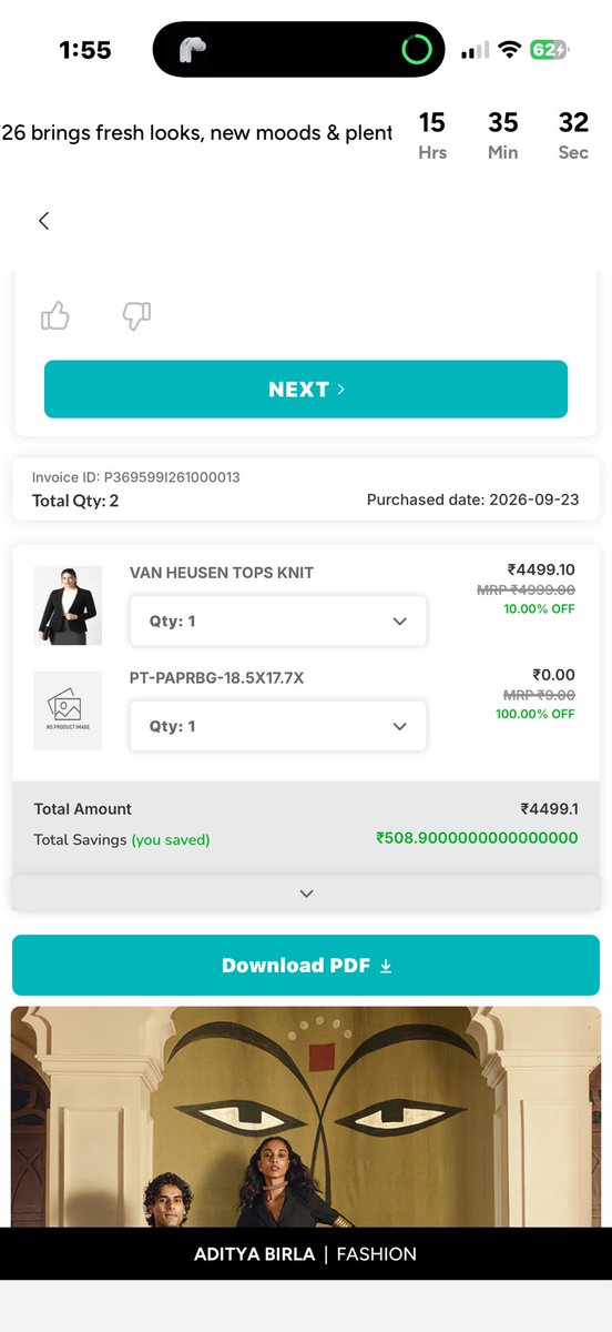 theNiteSharma's tweet photo. @PantaloonsFashion I feel misled about your membership benefits.

When the membership was pitched to me, I was clearly told that the 10% discount would be applicable for the entire 1-year membership period, even on top of ongoing store discounts. https://t.co/jortvE64v6