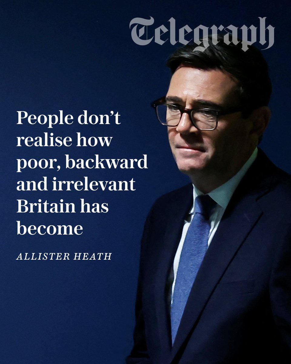 Telegraph's tweet photo. After a visit to booming Florida, @AllisterHeath says the contrast with Britain is impossible to ignore: spanning economic growth, productivity, construction, investment and the rise of AI.

Florida’s GDP has grown by 28 per cent since 2019, compared with just 5 per cent in the UK.

So why has Britain fallen so far behind? Read his full column for his take ⬇️
https://t.co/qZhPCir9sB